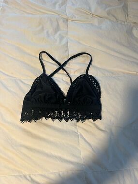 Black bathing suit top